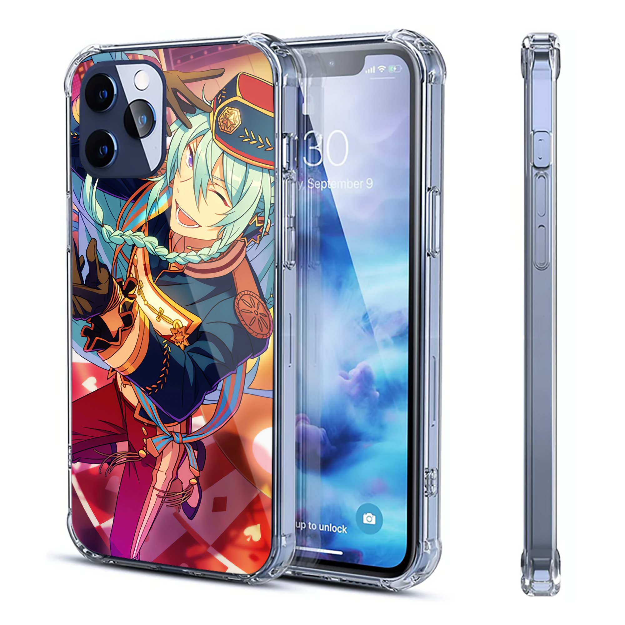 （画像用） あんさんぶるスターズ! Ensemble Stars 【iPhone 12シリーズ対応】透明スマホケース（クリアソフトケース）